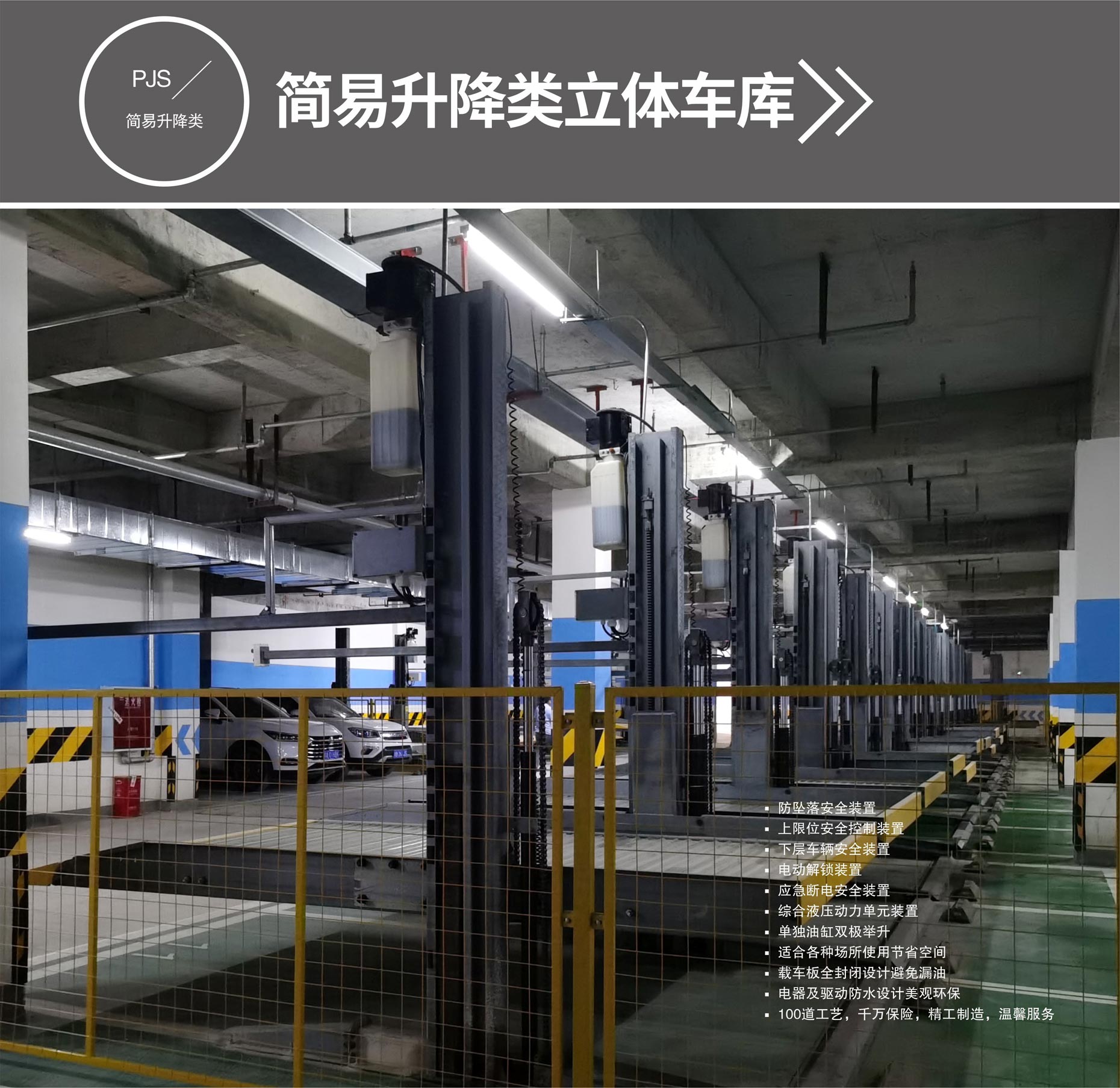 四柱機械停車改造簡易停車設備